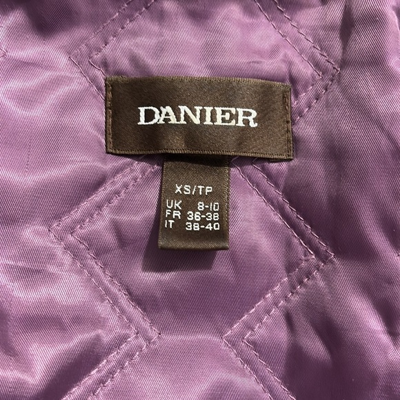 DANIER Vintage Black Hooded Leather Jacket Size XS - Picture 8 of 9